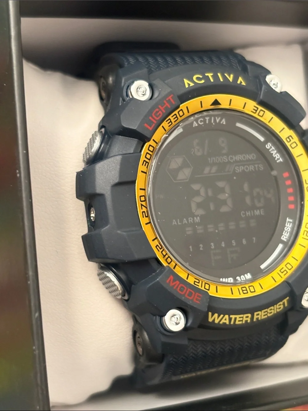 New Activa X Invicta Digital Men's Watch 56mm White/Blue ACW8020-009 Invicta
